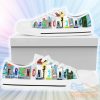 French Bulldog Low Top Canvas Shoes