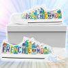 Frenchie Low Top Canvas Shoes For French Bulldog Lover