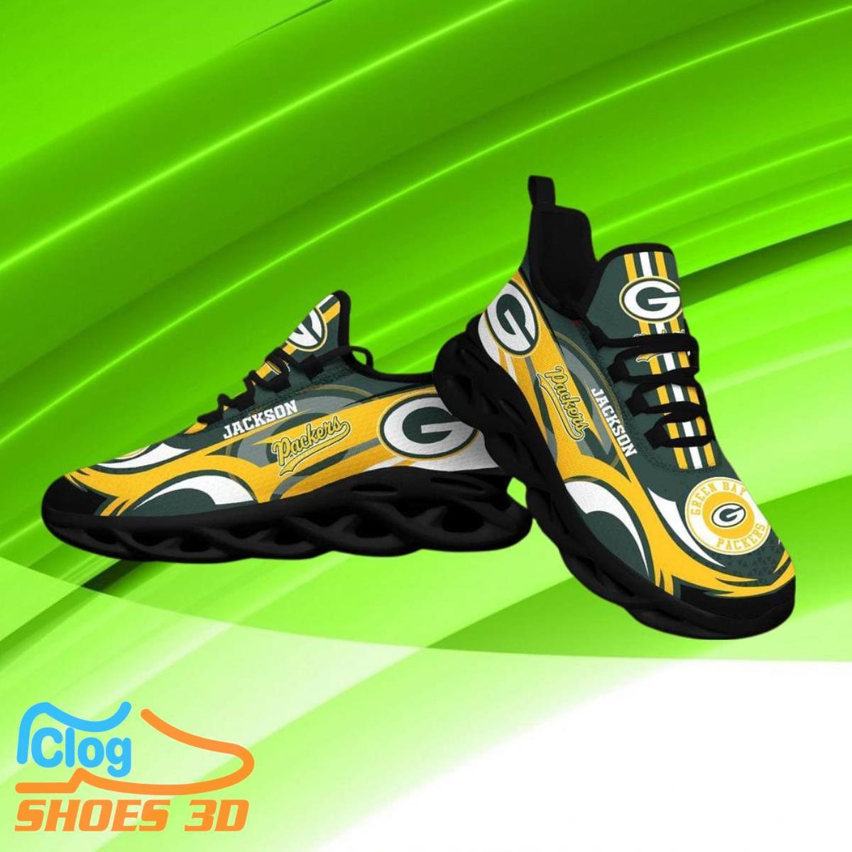 Green Bay Packers NFL Max Soul Shoes Custom Name Sneakers Hot Trending Best Gifts Green Bay Packers NFL Max Soul Shoes Custom Name Sneakers Hot Trending Best Gifts