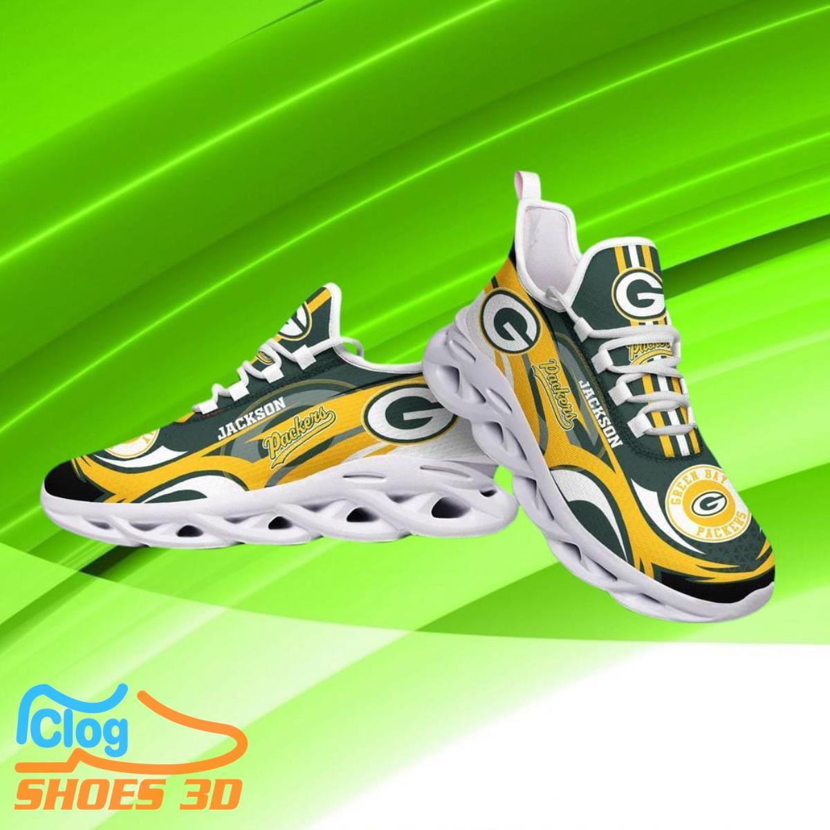 Green Bay Packers NFL Max Soul Shoes Custom Name Sneakers Hot Trending Best Gifts Green Bay Packers NFL Max Soul Shoes Custom Name Sneakers Hot Trending Best Gifts