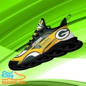 Green Bay Packers NFL Max Soul Shoes Custom Name Sneakers Hot Trending Best Gifts Product Photo 1
