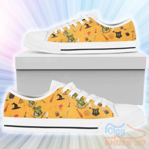 Harry Potter Gryffindor Low Top Canvas Shoes Gift For Men Women Product Photo 1