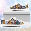 Horse Riding Low Top Canvas Shoes