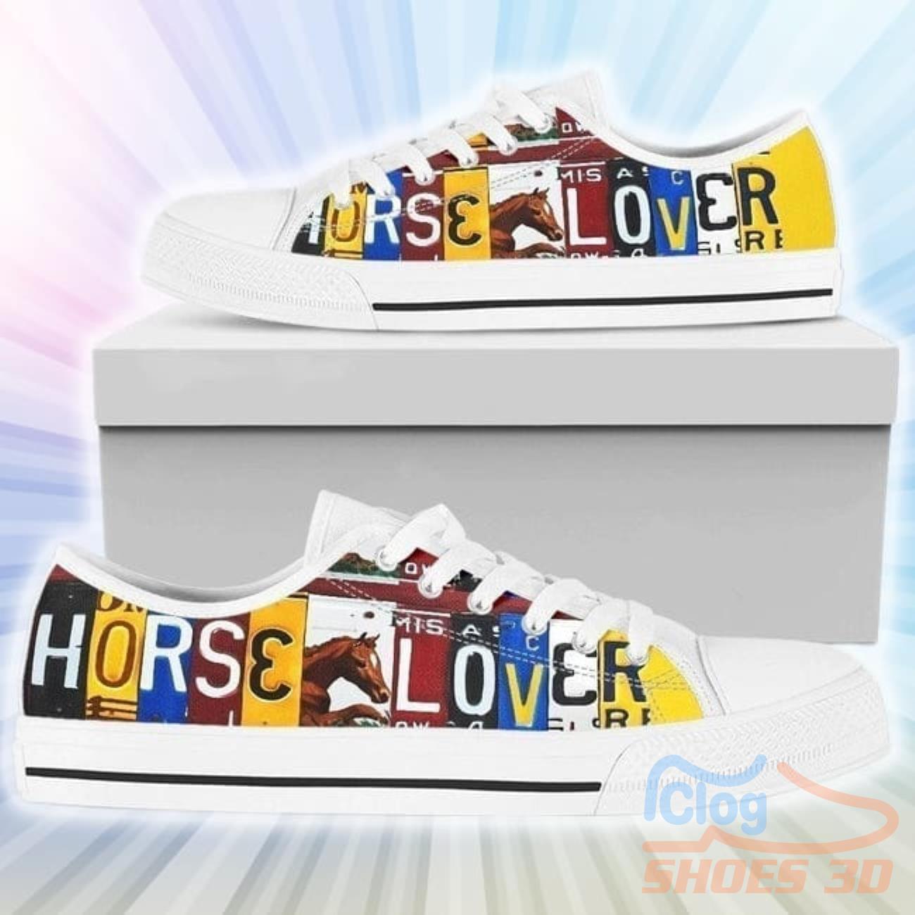 Horse Lover Low Top Canvas Shoes 3 Horse Lover Low Top Canvas Shoes Product Photo 1