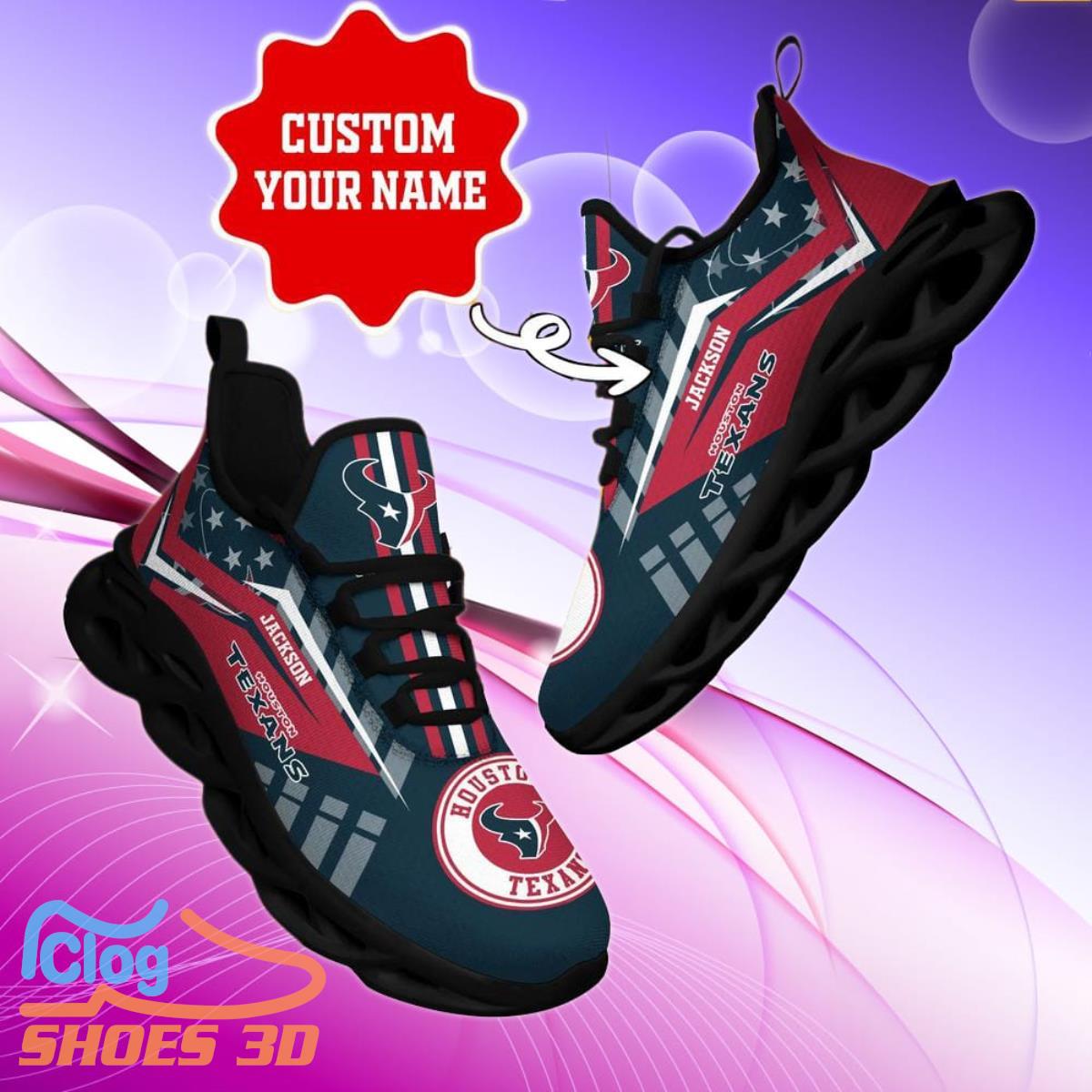 Houston Texans NFL Max Soul Shoes Custom Name Sneakers Hot Trending Special Gift Houston Texans NFL Max Soul Shoes Custom Name Sneakers Hot Trending Special Gift
