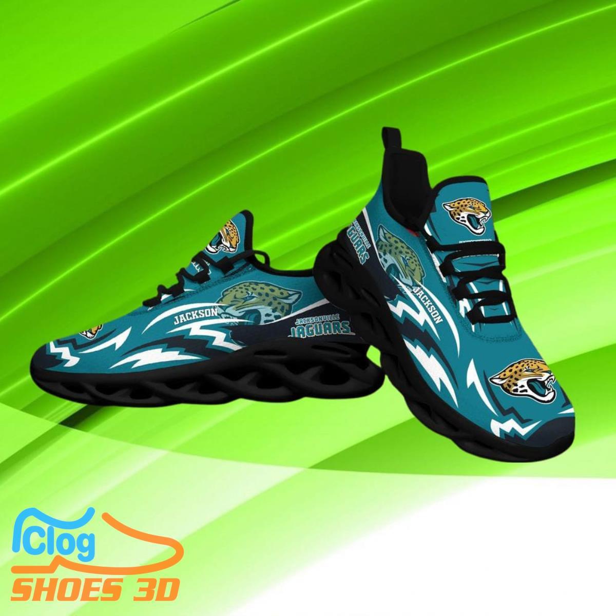 Jacksonville Jaguars NFL Max Soul Shoes Custom Name Sneakers Hot Trending Best Gifts Jacksonville Jaguars NFL Max Soul Shoes Custom Name Sneakers Hot Trending Best Gifts