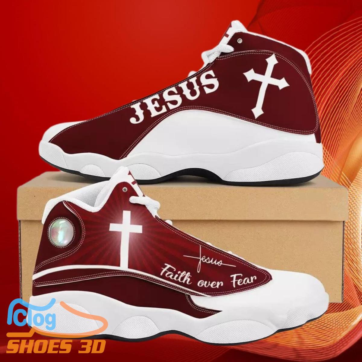 Jesus Walk By Faith High Top Sneakers Custom Name Sneakers Air Jordan 13 Style Gift For Men And Women 2 Jesus Walk By Faith High Top Sneakers Custom Name Sneakers Air Jordan 13 Style Gift For Men And Women Product Photo 1