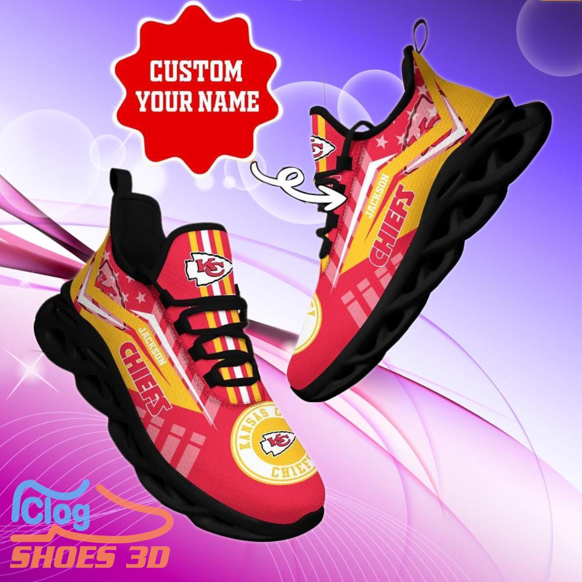 Kansas City Chiefs NFL Max Soul Shoes Custom Name Sneakers Hot Trending Special Gift Kansas City Chiefs NFL Max Soul Shoes Custom Name Sneakers Hot Trending Special Gift