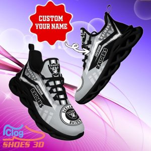 Las Vegas Raiders NFL Max Soul Shoes Custom Name Sneakers Hot Trending Special Gift Product Photo 2