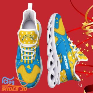 Los Angeles Chargers NFL Max Soul Shoes Custom Name Best Gift For Fans Product Photo 2