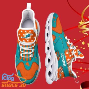 Miami Dolphins NFL Max Soul Shoes Custom Name Best Gift For Fans Product Photo 2