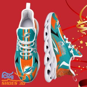 Miami Dolphins NFL Max Soul Shoes Custom Name Best Gift For Men And Women Product Photo 2