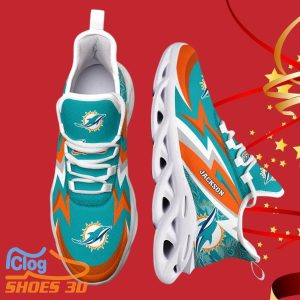 Miami Dolphins NFL Max Soul Shoes Custom Name Style Gift For Men And Women Product Photo 2
