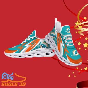 Miami Dolphins NFL Max Soul Shoes Custom Name Style Gift For Men And Women Product Photo 1
