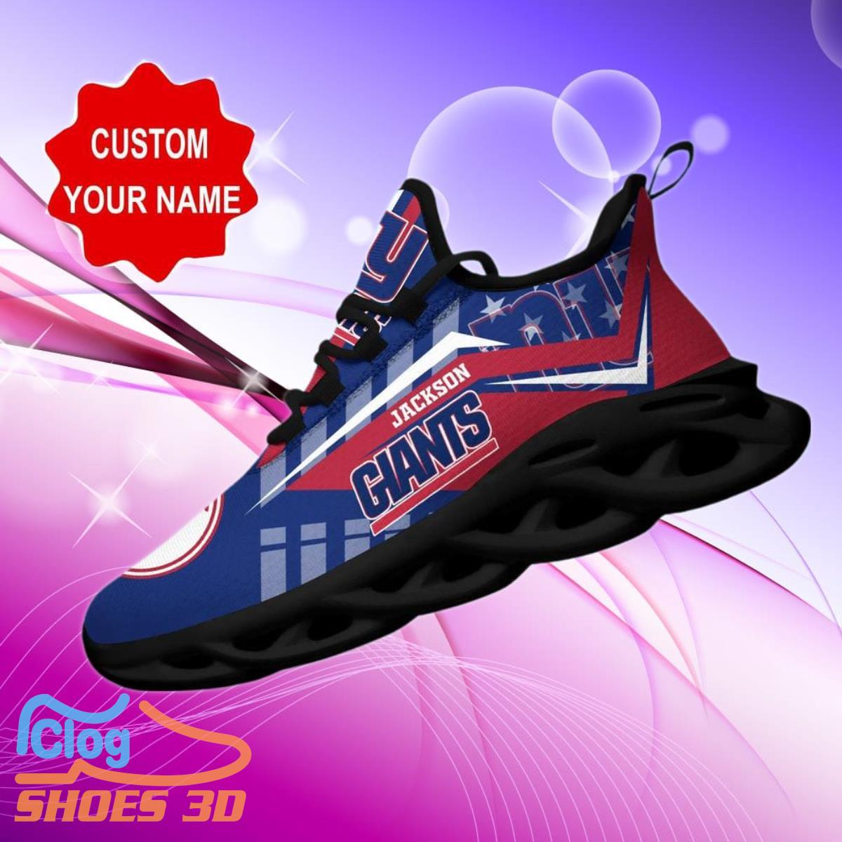 New York Giants NFL Max Soul Shoes Custom Name Sneakers Hot Trending Special Gift 3 New York Giants NFL Max Soul Shoes Custom Name Sneakers Hot Trending Special Gift Product Photo 1