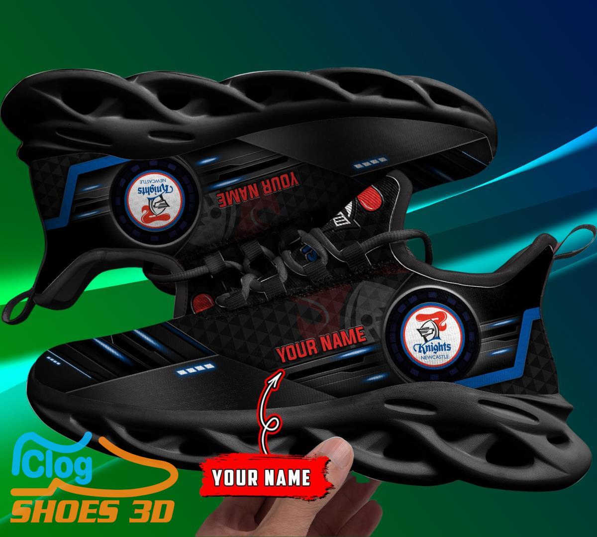 Newcastle Knights Custom Name NRL Max Soul Shoes Best Gift 3 Newcastle Knights Custom Name NRL Max Soul Shoes Best Gift Product Photo 1