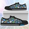 Never Forget Alzheimer Awareness Low Top Canvas Shoes