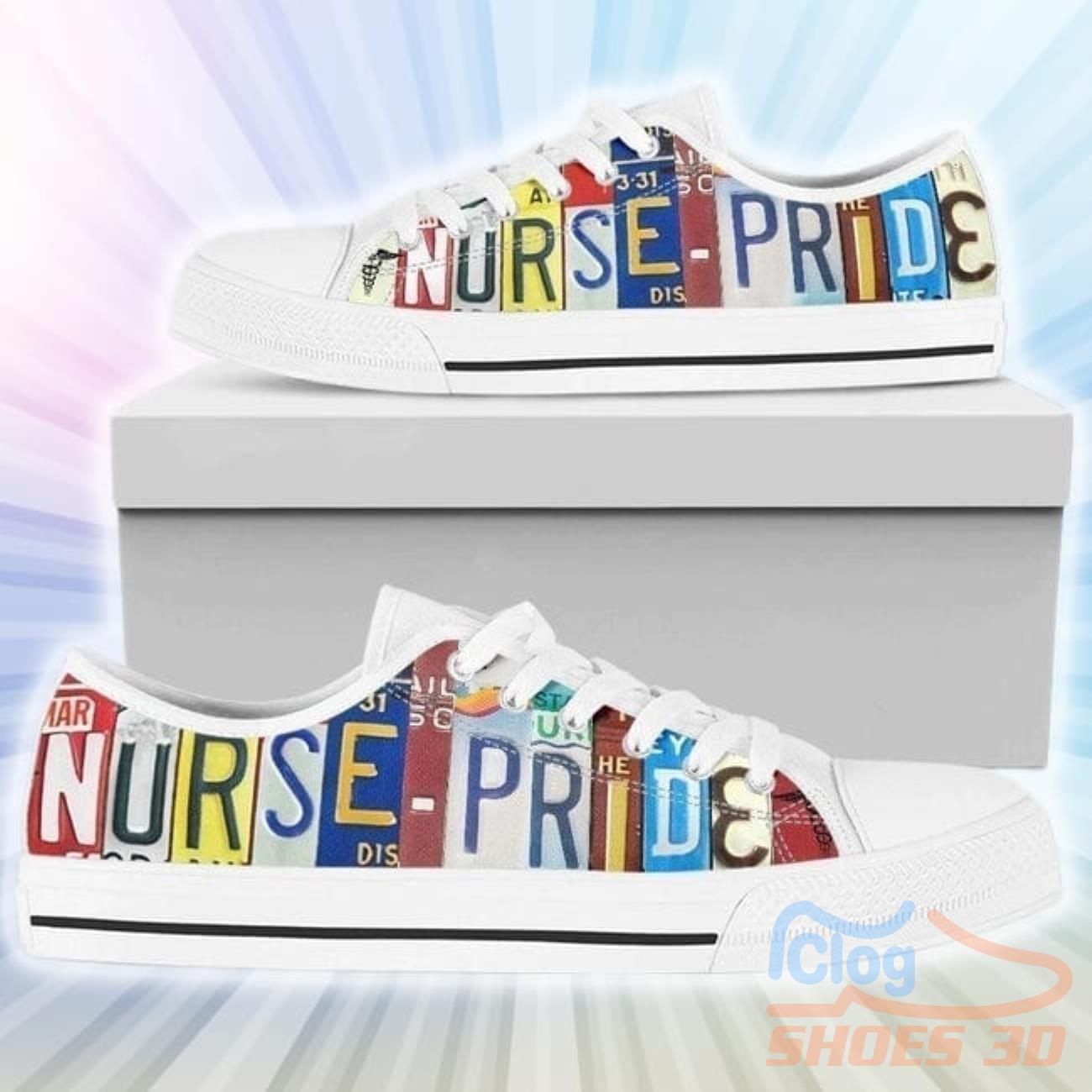 Nurse Pride Low Top Canvas Shoes 3 Nurse Pride Low Top Canvas Shoes Product Photo 1