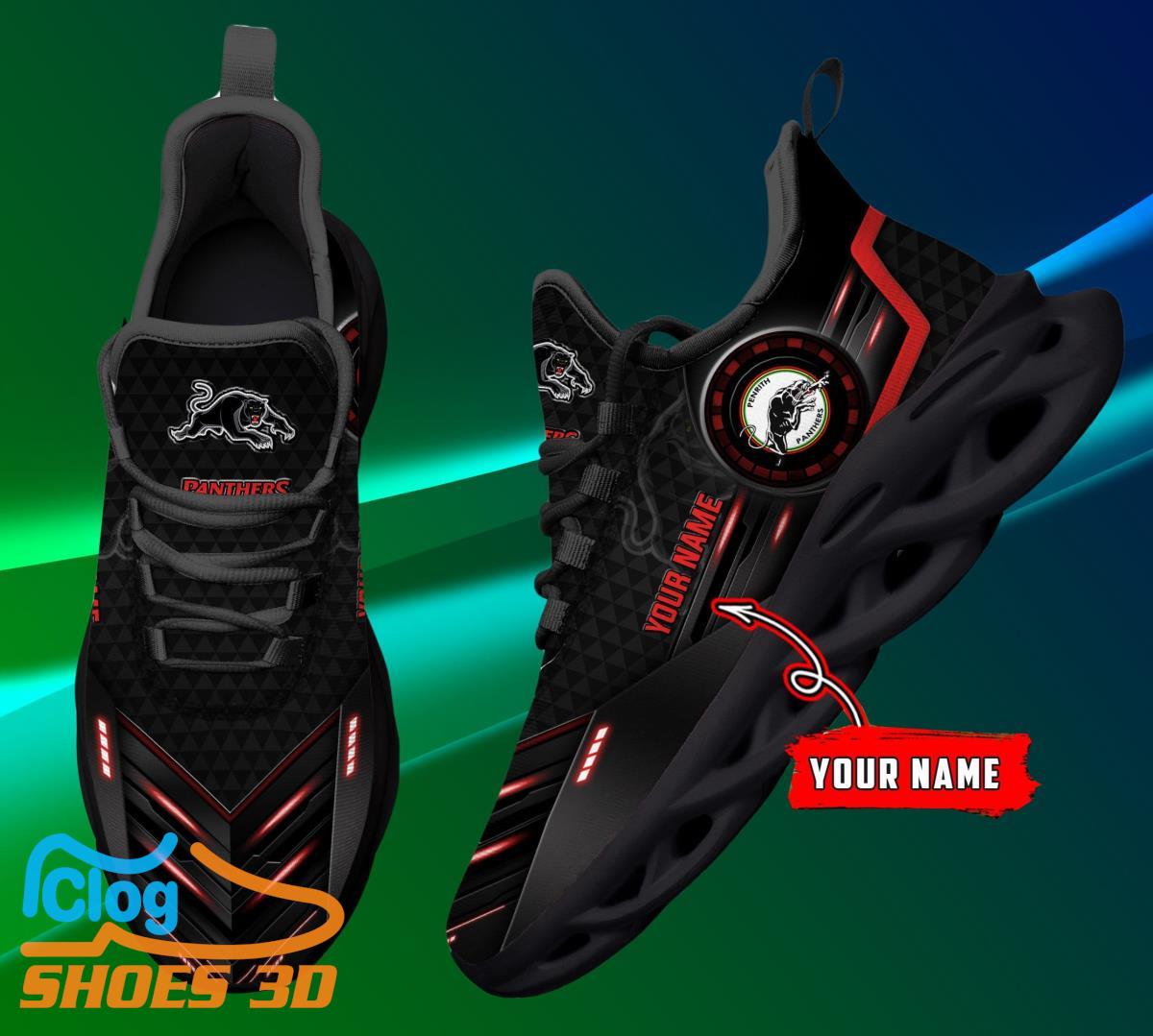 Penrith Panthers Custom Name NRL Max Soul Shoes Best Gift Penrith Panthers Custom Name NRL Max Soul Shoes Best Gift