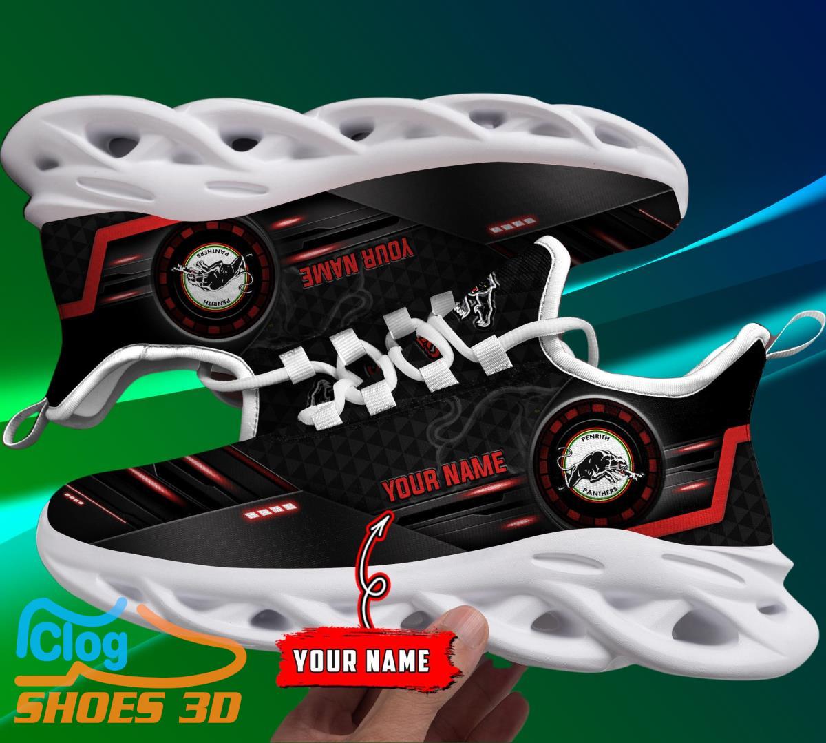 Penrith Panthers Custom Name NRL Max Soul Shoes Best Gift 3 Penrith Panthers Custom Name NRL Max Soul Shoes Best Gift Product Photo 1