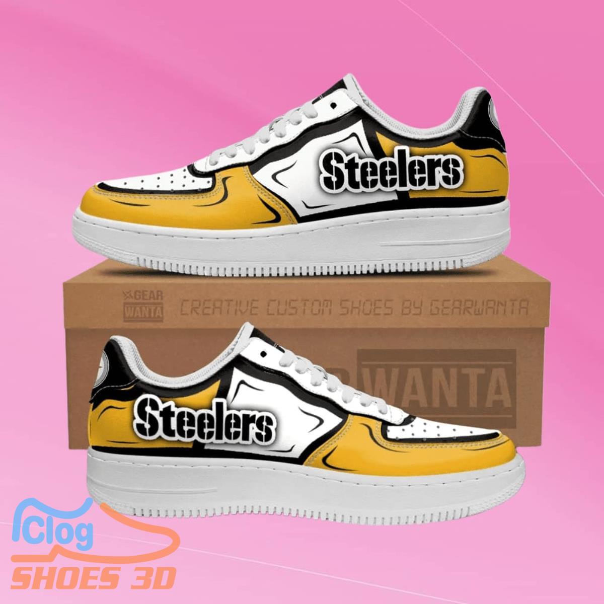 Pittsburgh Steelers Air Force Shoes Impressive Gift For Men And Women 3 Pittsburgh Steelers Air Force Shoes Impressive Gift For Men And Women Product Photo 1
