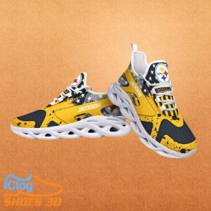 Pittsburgh Steelers NFL Max Soul Shoes Custom Name Best Gift For Men And Women Product Photo 1