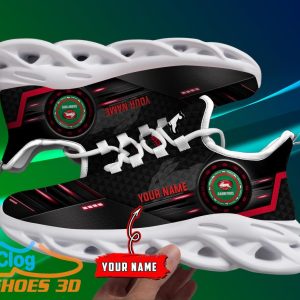 South Sydney Rabbitohs Custom Name NRL Max Soul Shoes Best Gift Product Photo 1