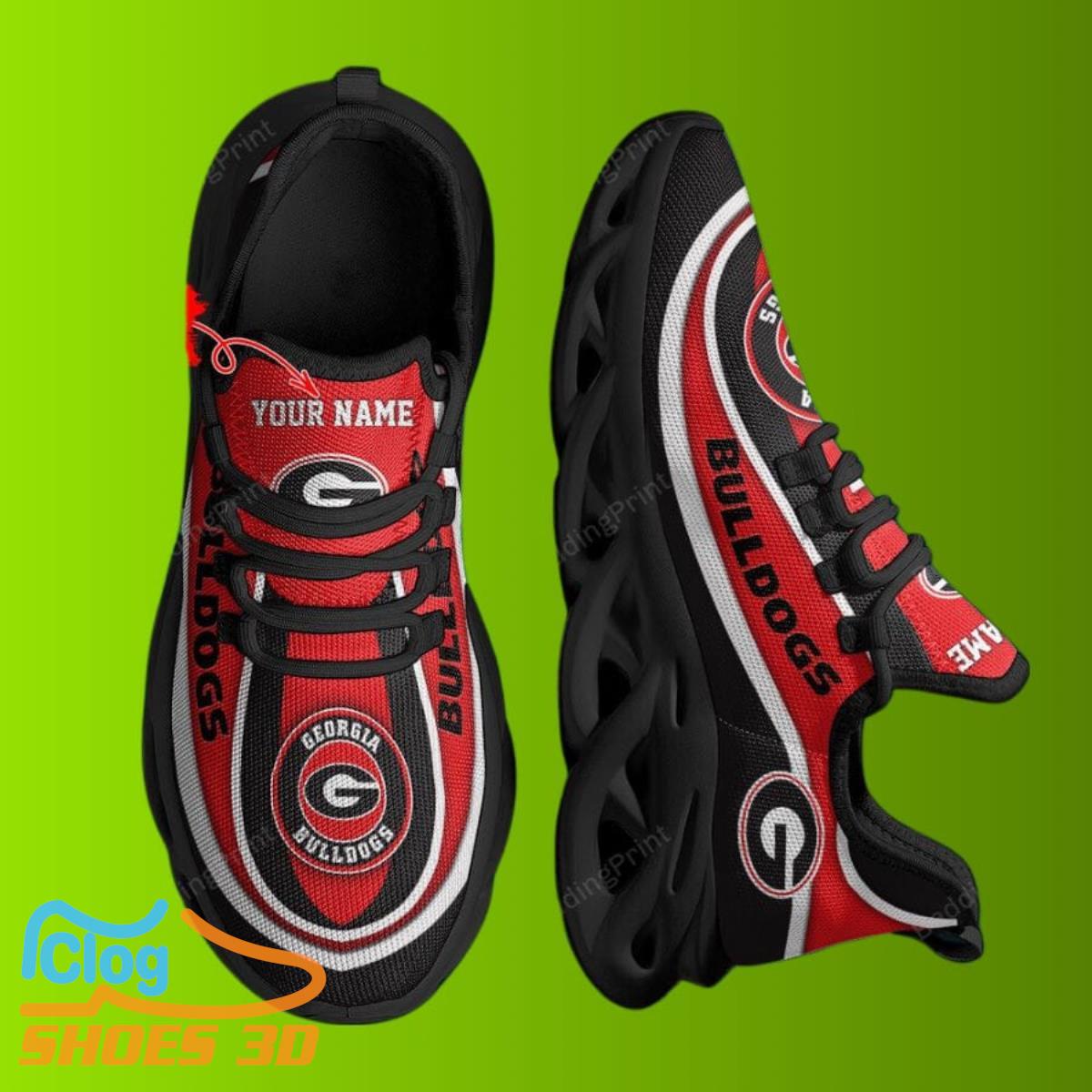 NCAA Georgia Bulldogs Custom Name Max Soul Shoes Style Gift For Men And Women NCAA Georgia Bulldogs Custom Name Max Soul Shoes Style Gift For Men And Women Product Photo 1