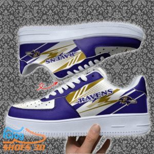 Baltimore Ravens Custom Name Air Force Shoes Best Gift Product Photo 1