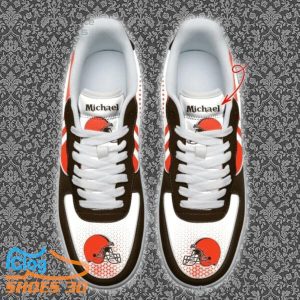 Cleveland Browns Custom Name Air Force Shoes Best Gift Product Photo 2