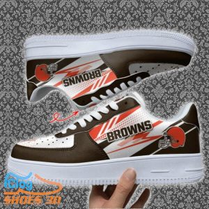 Cleveland Browns Custom Name Air Force Shoes Best Gift Product Photo 1