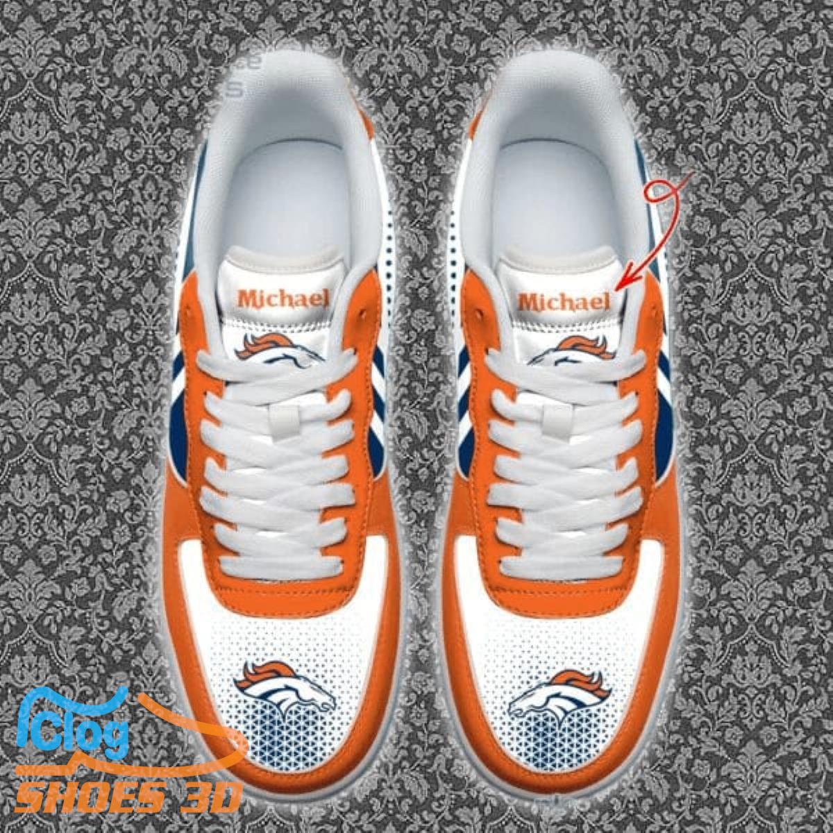 Denver Broncos Custom Name Air Force Shoes Best Gift Denver Broncos Custom Name Air Force Shoes Best Gift