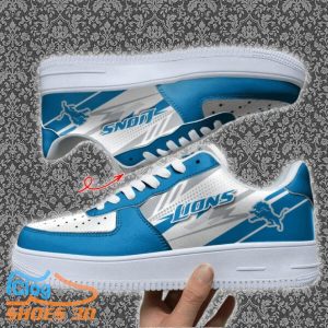 Detroit Lions Custom Name Air Force Shoes Best Gift Product Photo 1