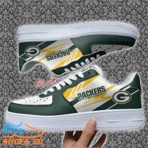 Green Bay Packers Custom Name Air Force Shoes Best Gift Product Photo 1