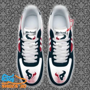 Houston Texans Custom Name Air Force Shoes Best Gift Product Photo 2
