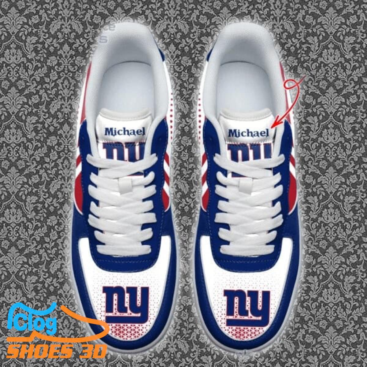 New York Giants Custom Name Air Force Shoes Best Gift New York Giants Custom Name Air Force Shoes Best Gift