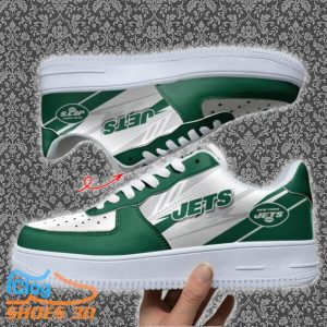 New York Jets Custom Name Air Force Shoes Best Gift Product Photo 1