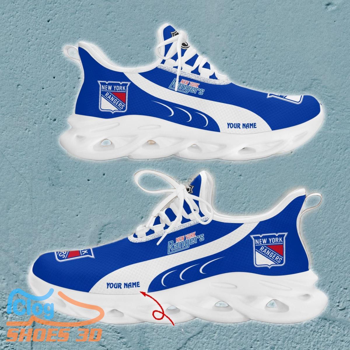 New York Rangers Custom Name Max Soul Shoes Best Gift For Men And Wome New York Rangers Custom Name Max Soul Shoes Best Gift For Men And Wome