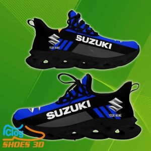 Suzuki Blue Max Soul Shoes Custom Name Special Gift For Men And Women Product Photo 1