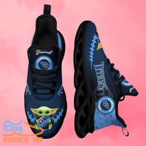 Tennessee Titans NFL Max Soul Shoes Custom Name Yoda Sneakers Best Gift For Men And Women Product Photo 2