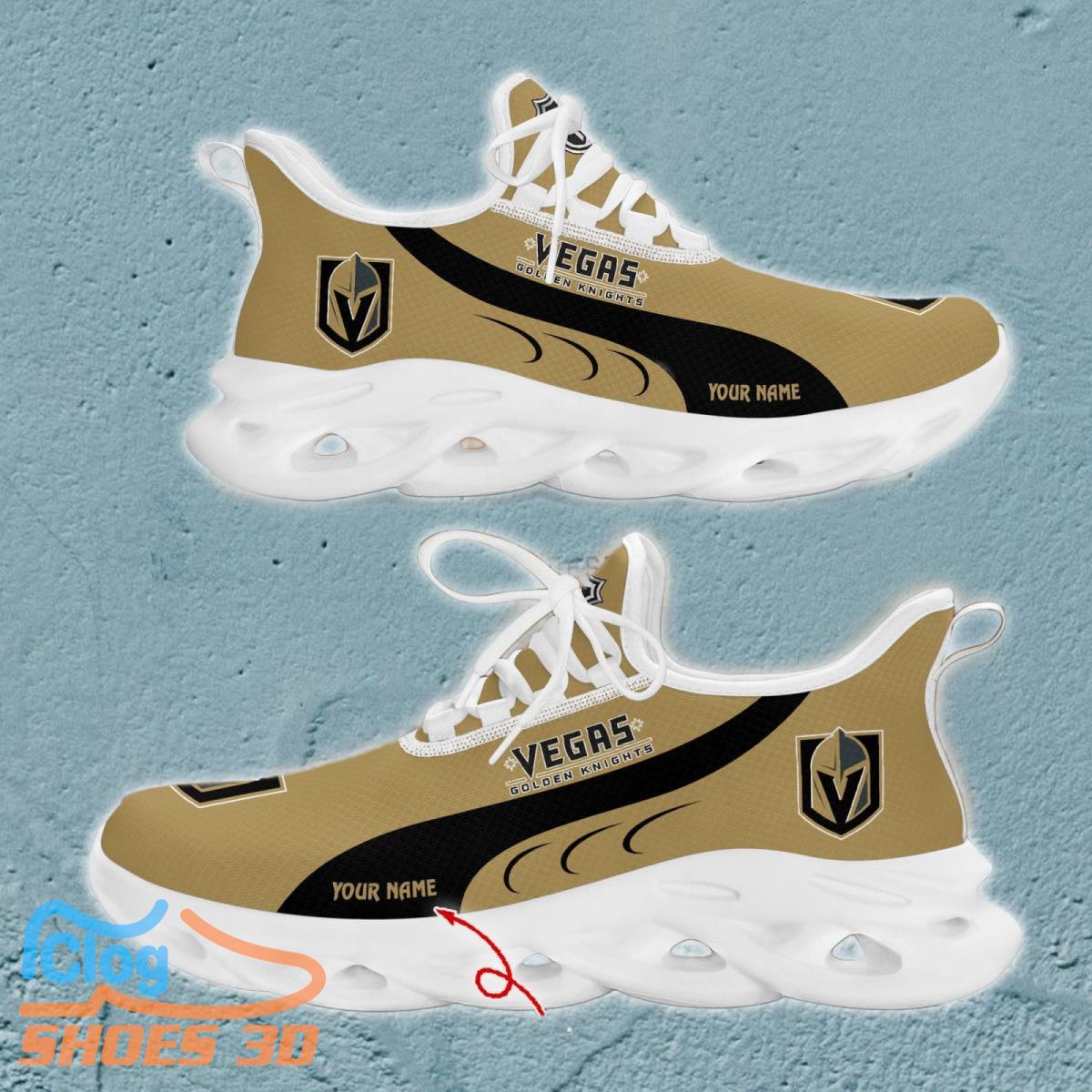 Vegas Golden Knights Custom Name Max Soul Shoes Best Gift For Men And Wome Vegas Golden Knights Custom Name Max Soul Shoes Best Gift For Men And Wome