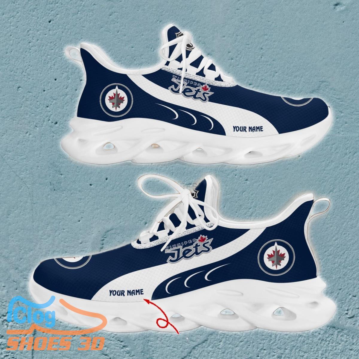 Winnipeg Jets Custom Name Max Soul Shoes Best Gift For Men And Wome Winnipeg Jets Custom Name Max Soul Shoes Best Gift For Men And Wome