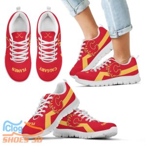Calgary Flames Line Logo Sneakers Product Photo 2