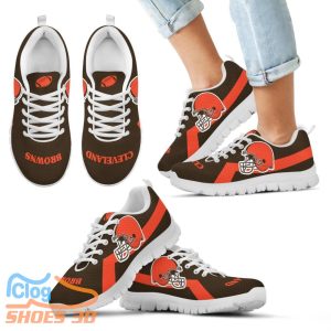 Cleveland Browns Line Logo Sneakers Product Photo 2