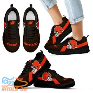 Cleveland Browns Line Logo Sneakers Product Photo 1