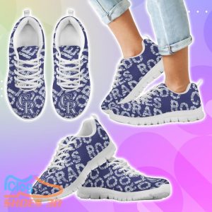 Colorado Rockies Sneakers Vintage Logo Beautiful For Men Women