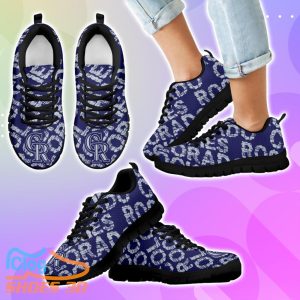Colorado Rockies Sneakers Vintage Logo Beautiful For Men Women