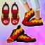 Kansas City Chiefs Logo Sneakers Dragon Flying Fancy For Fans Product Photo 2