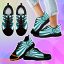 Miami Dolphins Sneakers Rising Sun Sparkling Tremendous For Men Women Product Photo 2