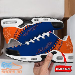 New York Mets MLB Custom Name TN Sport Shoes Exclusive Design For Fan Club Product Photo 2